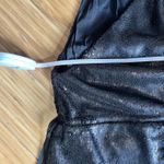 Free People Jumpsuit Womens XS New Years Black Tie Shiny Sequined Pantsuit Photo 2