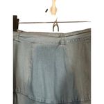 ZARA  Light Blue Denim Belted Side Zipper A-line Mini Skirt Women Sz M Photo 6