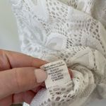 J Valdi White Floral Lace Swim Coverup Ruffle Hem Sleeveless Dress Y2K ~ Size M Size M Photo 6