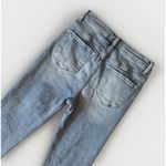 Risen Jeans Size 5 27 Blue Low Rise Raw Hem Ankle Straight Denim Pants Photo 7