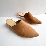 Jenni Kayne Walnut Brown Oiled Leather Kitten Heel Mule Size 36 Photo 3