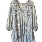 Free People  Another Special Day Boho Embroidered Tunic Photo 0