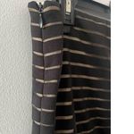 Forever 21  Skirt Women's Medium Black Cream Striped Mini Fitted Bodycon Twee Photo 3