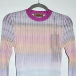Missoni  Multicolor Sheer Striped Top NWT Size 38 XS Sheer Rainbow Stripe Top Photo 3