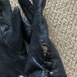 Vintage Lord & Taylor Genuine Leather Gloves Size 7.5 Fur Lining Soft Women EUC Black Photo 5