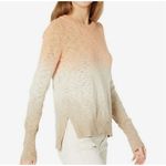 Faherty  Womens Organic Cotton Knit Ombre Sunset‎ Dip Dye Pullover Sweater Medium Photo 2