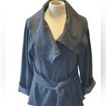 Theory  Sheena Charcoal Grey Lightweight Shawl Collar Jacket Photo 6