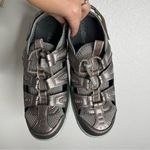 Orthofeet Platinum Metallic Comfort Sandals Size 9.5 B Gray Photo 1