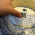 Old Navy NWT  WHITE SHORT SLEEVE EYELET DRESS Photo 2