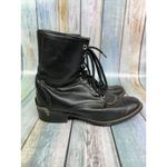 Laredo  Vintage Cowboy Boots Kiltie Fringe Silver Heel Guards Size 8.5 Lace Roper Photo 1