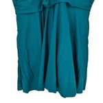 Bloomchic Solid Teal Ruffle Hem Empire Waist Halter Neck Swim Dress size 18/20 Green Photo 4
