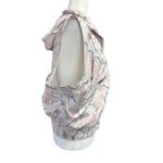 FREE PEOPLE MOVEMENT Off The Grid Printed Vest Size Medium in Ivory Floral Pink Photo 3