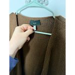 Vintage Zanone Silk Slouchy Oversized Brown Cardigan Sweater Women's Medium Photo 4