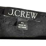 J.Crew Black Scoop Neck Textured Satin Sleeveless Tank Top Size XL Photo 4