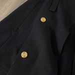 Loewe Black  wool military cape Photo 4