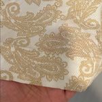 Loft  Women's Paisley Blouse in Cream and Gold Medium NWT Photo 5