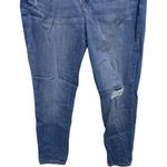 Sonoma  Skinny Distressed Knee Jeans Denim Size 14 Minimal Stretch Fit Med Wash Photo 2