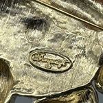 Vtg Danecraft Christmas Kitty Cat Santa Glitter Brooch Lapel Pin Red White Gold Size 0 Photo 2