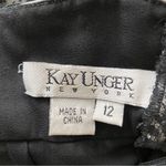 Kay Unger Women's Floral Beaded Maxi Dress Black Size 12 Photo 9