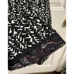 Marilyn Monroe Ladies short chemise SzM BlackWhite Stretchy Lace Trim Slipdress Photo 2