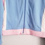 Roots  Canada Blue And Pink Striped Full Zip Track Jacket Photo 4