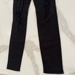 frame denim Frame Le Skinny de Jeanne Distressed Denim Jeans Women’s Size 29 Film Noir Black Photo 1