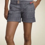 SEE THRU SOUL Cuffed Denim Shorts size 26 Blue Photo 0