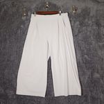 Athleta White Wide-Leg Women's Pants Abalone Color Cropped Womens 12 Photo 2