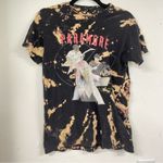 Paramore Black Tie Dye Band Tee Womens S Heavily Distressed Short Sleeve Shirt Photo 0