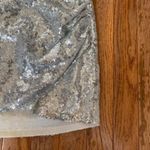 gold silver sparkle ruched skirt Photo 3