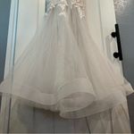 Elegant White Lace Gown beaded 4 wedding dress prom formal see measurements Photo 8