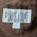 Petite Sophisticate VTG  NWOT  Rich Brown Trench Coat Photo 12