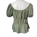 Madewell NWT, Tiered Peplum stretchy in Sweet Basil, Sz L Photo 3