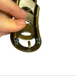 Vintage overlapping circle metal stretch waist belt‎ M/L boho moto Gold Photo 1