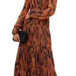 Farm Rio - Giraffe Puff Sleeve Maxi Dress Size XS Photo 0