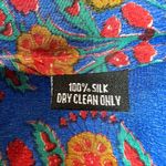 Tolani Tunic Top Womens 3X 100% Silk Floral Boho Hippie 3/4 Sleeve Colorful Plus Photo 10