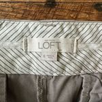 Loft gray flat front normcore size 8 minimalist preppy shorts Photo 1