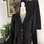 Sag Harbor  Women Skirt Suit Lined Black & Pink Long Sleeve 2 Pocket 4 Button S 4 Photo 0