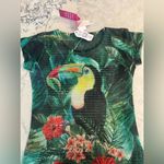 New Pierim Toucan print bird mesh beach swim cover Photo 1