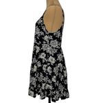 Brandy Melville  Jada Dress One Size Black Floral Mini Sundress Spaghetti Strap‎ Photo 1