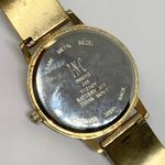 INC  ladies gold tone quartz analog watch crystals 34mm size 5.5”-6” running Photo 6