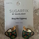 BaubleBar Sugarfix by  Eggnog Earrings Hog the Eggnog Christmas mugs New Photo 2