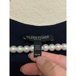 Eileen Fisher Size Petite Small Silk Blouse Blue Lightweight Quiet Luxury Top Photo 2