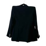 ZARA Runaway Shoulder Padded Double Breasted Accent Gold Black Blazet Sz S Photo 3