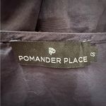 Tuckernuck Pomander Place Easton Blouse Navy Puff Sleeve V-Neck Peplum XS Photo 9