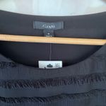 Alfani  Black Fringe Blouse Photo 5