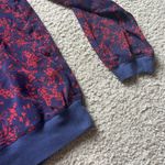 Mason + Mackenzie Floral Chiffon Sweater Blue Size L Photo 2