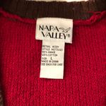 Vintage cottagecore Napa Valley Burgundy red brown sleeveless sweater vest w/ pockets Great condition, measurement in pics Size L Photo 1