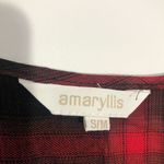 New Amaryllis Red & Black Plaid‎ Oversized Kimono Size Small Size M Photo 4