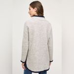 Anthropologie Moth Colorblocked 100% Wool Sweater Coat Gray Size XS Photo 2